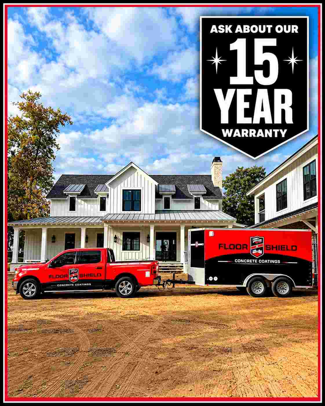 15-year warranty on Floor Shield coatings