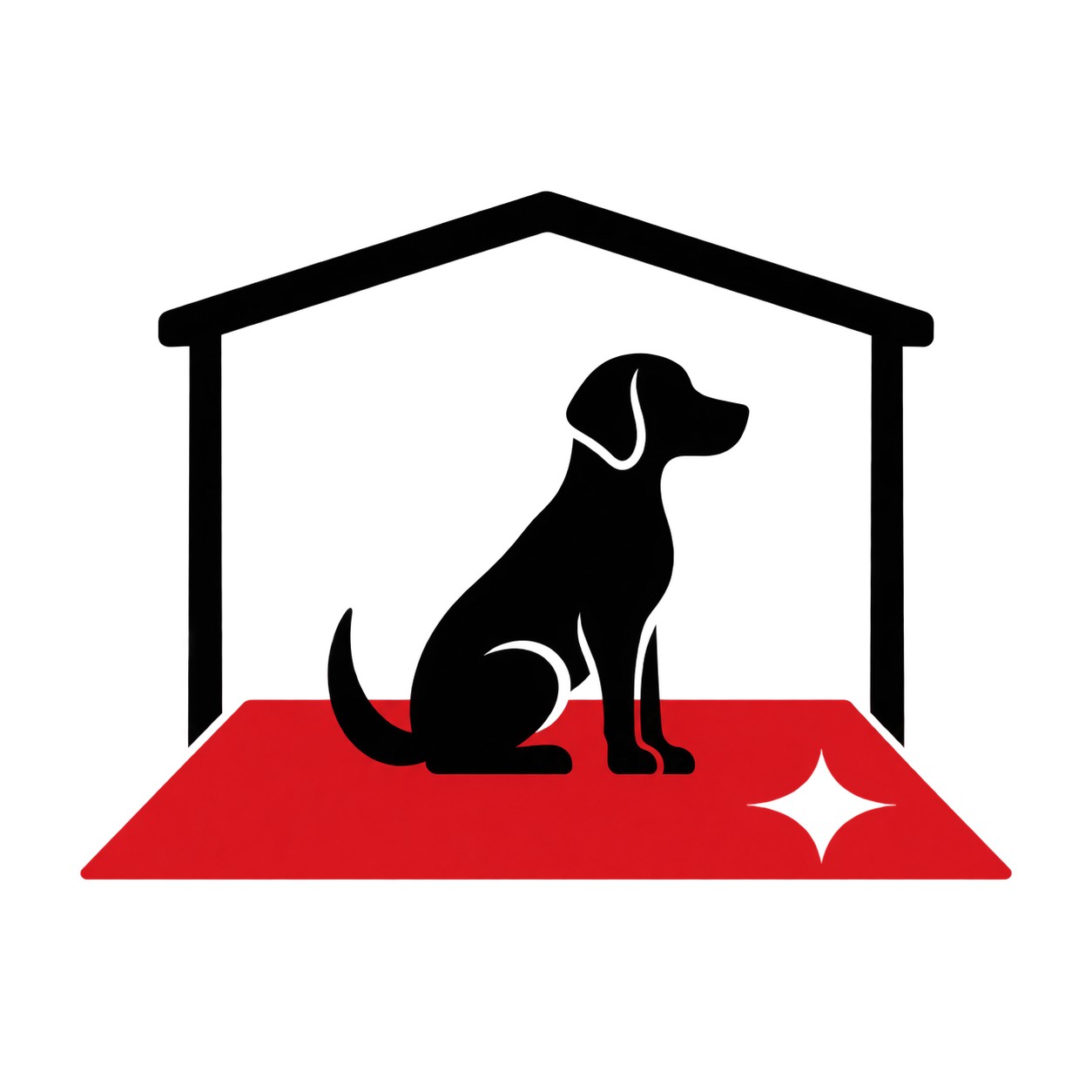 Dog room flooring icon