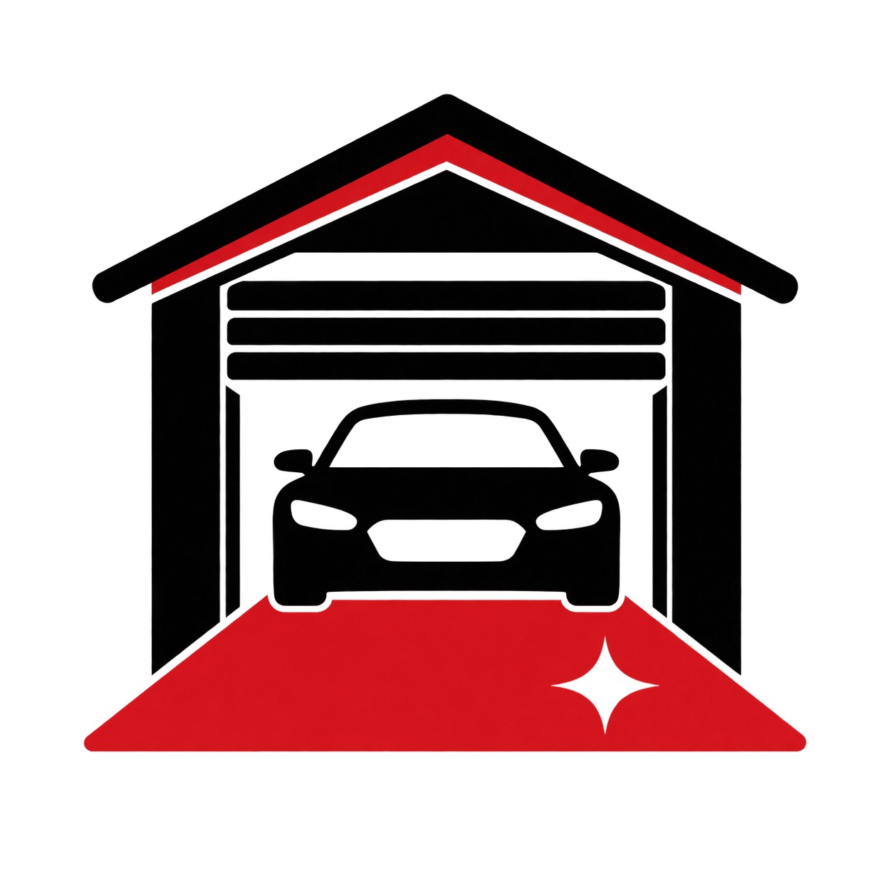 Garage floor coating icon