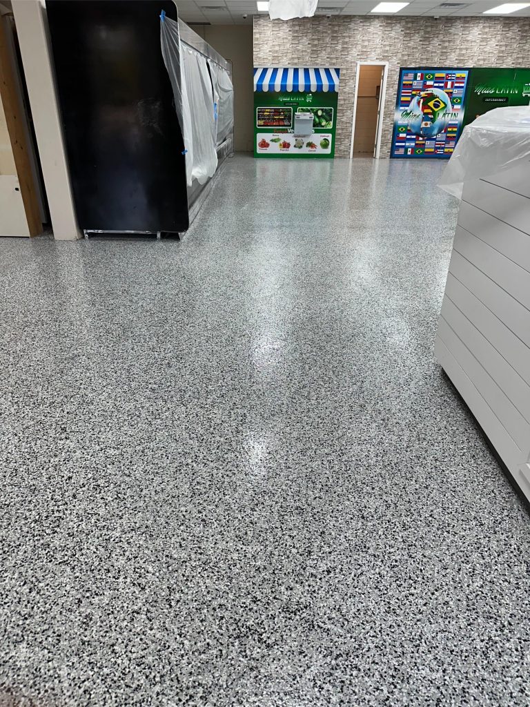 Grocery store floor coating in Savannah