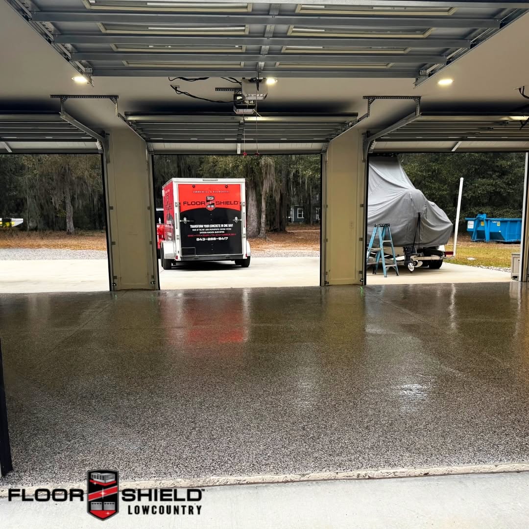 Wide flake garage