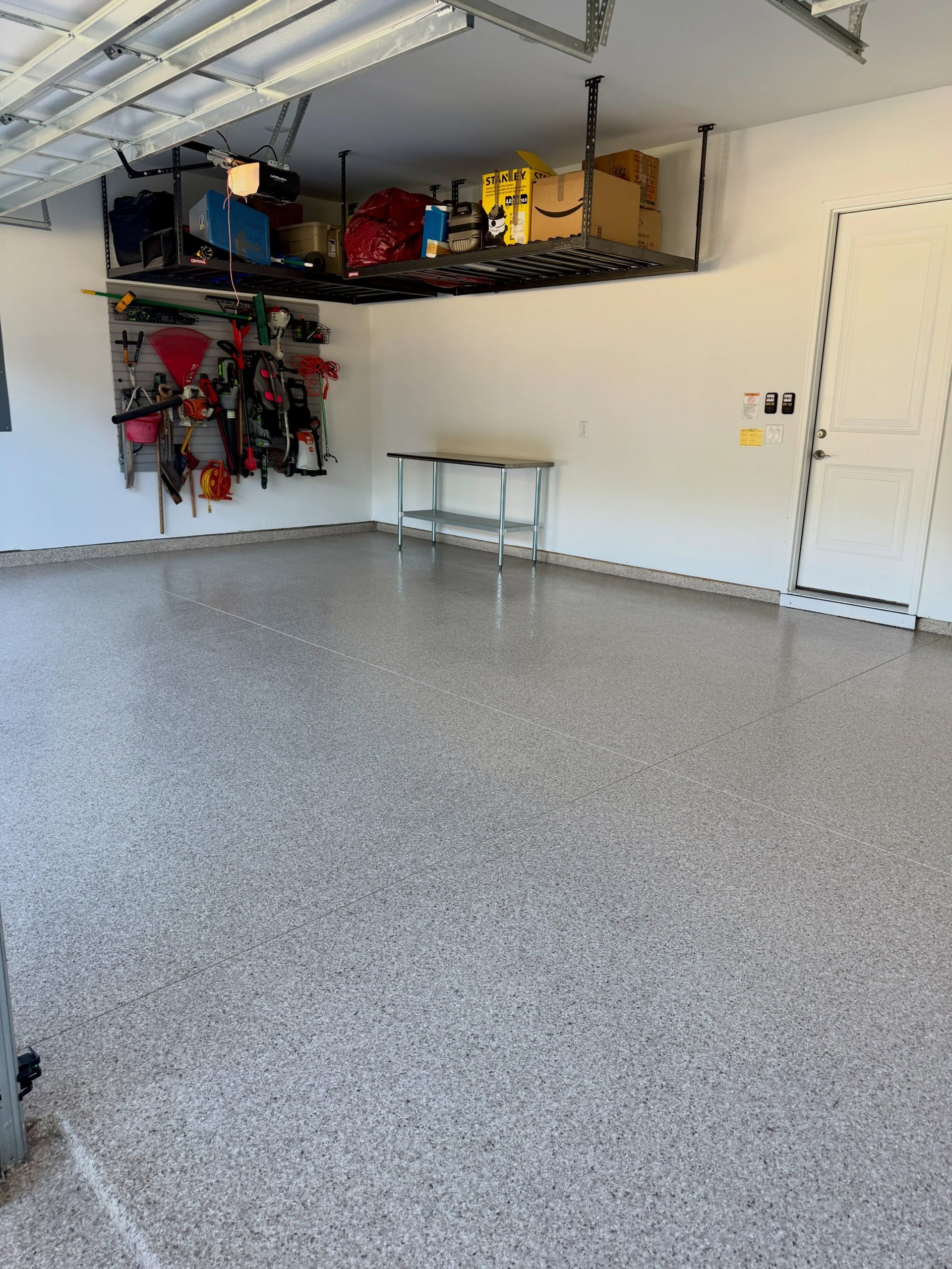 Garage with overhead storage